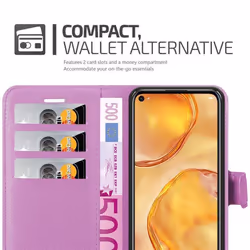 Cadorabo Case for Huawei NOVA 6 SE / P40 LITE / NOVA 7i Cover Book Wallet Protection PU Leather Magnetic Etui - PASTEL PURPLE