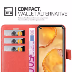 Cadorabo Case for Huawei NOVA 6 SE / P40 LITE / NOVA 7i Cover Book Wallet Protection PU Leather Magnetic Etui - CANDY APPLE RED