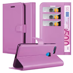 Cadorabo Case for Oppo A12 Cover Book Wallet Protection PU Leather Magnetic Etui - PASTEL PURPLE