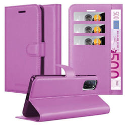 Cadorabo Case for Oppo A52 Cover Book Wallet Protection PU Leather Magnetic Etui - PASTEL PURPLE