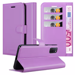 Cadorabo Case for Oppo A92 Cover Book Wallet Protection PU Leather Etui magnetic closure card slot - PASTEL PURPLE