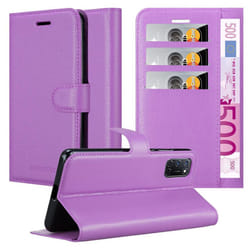 Cadorabo Case for Oppo A92 Cover Book Wallet Protection PU Leather Etui magnetic closure card slot - PASTEL PURPLE