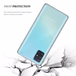 Cadorabo Case for Samsung Galaxy A51 5G Cover Transparent Protection TPU Silicone Gel - VOLL TRANSPARENT, Samsung Galaxy A51 5G