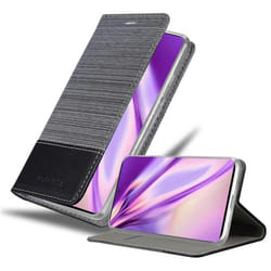 Cadorabo Case for Samsung Galaxy A51 5G Cover Book Wallet Protection PU Leather Flip Magnetic Etui - GREY BLACK