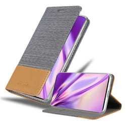Cadorabo Case for Samsung Galaxy A51 5G Cover Book Wallet Protection PU Leather Flip Magnetic Etui - LIGHT GREY BROWN