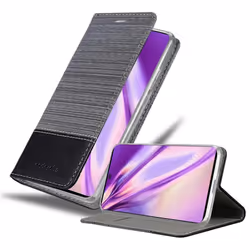 Cadorabo Case for Samsung Galaxy A71 5G Cover Book Wallet Protection PU Leather Flip Magnetic Etui - GREY BLACK