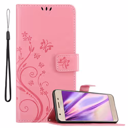 Cadorabo DE-146751, Flip case, Samsung, Galaxy J3 2018, 12.7 cm (5"), Pink