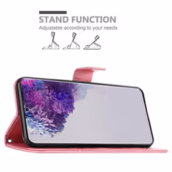 Cadorabo Flower Case for Samsung Galaxy S20 ULTRA Cover Book Wallet Protection PU Leather Flip Magnetic Etui - FLORAL ROSA, Samsung Galaxy S20 Ultra