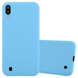 Cadorabo Case for Samsung Galaxy A10 / M10 Cover Protection TPU Silicone Gel Back case - CANDY BLAU, Samsung Galaxy M10
