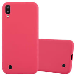 Cadorabo Case for Samsung Galaxy A10 / M10 Cover Protection TPU Silicone Gel Back case - CANDY ROT, Samsung Galaxy M10