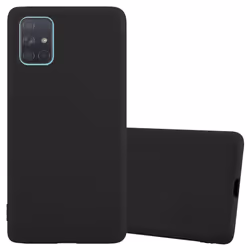 Cadorabo Case for Samsung Galaxy A71 5G Cover Protection TPU Silicone Gel Back case - CANDY SCHWARZ, Samsung Galaxy A71 5G