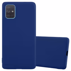 Cadorabo Case for Samsung Galaxy A71 5G Cover Protection TPU Silicone Gel Back case - CANDY DUNKEL BLAU, Samsung Galaxy A71 5 ...