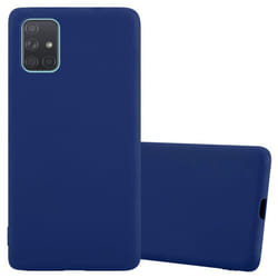Cadorabo Case for Samsung Galaxy A71 5G Cover Protection TPU Silicone Gel Back case - CANDY DUNKEL BLAU, Samsung Galaxy A71 5G
