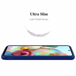 Cadorabo Case for Samsung Galaxy A71 5G Cover Protection TPU Silicone Gel Back case - CANDY DUNKEL BLAU, Samsung Galaxy A71 5G