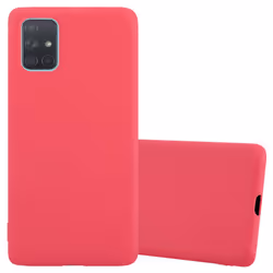 Cadorabo Case for Samsung Galaxy A71 5G Cover Protection TPU Silicone Gel Back case - CANDY ROT, Samsung Galaxy A71 5G