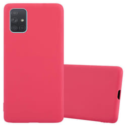 Cadorabo Case for Samsung Galaxy A71 5G Cover Protection TPU Silicone Gel Back case - CANDY ROT, Samsung Galaxy A71 5G