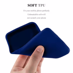 Cadorabo Case for Samsung Galaxy A11 / M11 Cover Protection TPU Silicone Gel Back case - CANDY DUNKEL BLAU, Samsung Galaxy A11 Eu / M11
