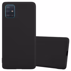 Cadorabo Case for Samsung Galaxy A51 5G Cover Protection TPU Silicone Gel Back case - CANDY SCHWARZ, Samsung Galaxy A51 5G