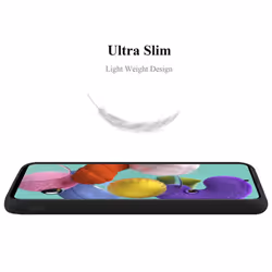 Cadorabo Case for Samsung Galaxy A51 5G Cover Protection TPU Silicone Gel Back case - CANDY SCHWARZ, Samsung Galaxy A51 5G