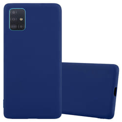 Cadorabo Case for Samsung Galaxy A51 5G Cover Protection TPU Silicone Gel Back case - CANDY DUNKEL BLAU, Samsung Galaxy A51 5G