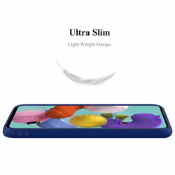 Cadorabo Case for Samsung Galaxy A51 5G Cover Protection TPU Silicone Gel Back case - CANDY DUNKEL BLAU, Samsung Galaxy A51 5G