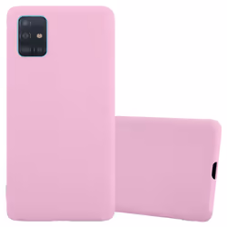 Cadorabo Case for Samsung Galaxy A51 5G Cover Protection TPU Silicone Gel Back case - CANDY ROSA, Samsung Galaxy A51 5G