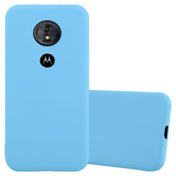 Cadorabo Case for Motorola MOTO E5 / G6 PLAY Cover Protection TPU Silicone Gel Back case - CANDY BLAU, Motorola Moto E5  /  G6 Play
