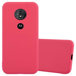 Cadorabo Case for Motorola MOTO E5 / G6 PLAY Cover Protection TPU Silicone Gel Back case - CANDY ROT, Motorola Moto E5  /  G6 Play