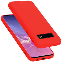 Cadorabo Case for Samsung Galaxy S10 4G Cover Protection TPU Silicone Gel - LIQUID ROT, Samsung Galaxy S10