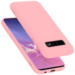 Cadorabo Case for Samsung Galaxy S10 4G Cover Protection TPU Silicone Gel - LIQUID PINK, Samsung Galaxy S10