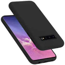 Cadorabo Case for Samsung Galaxy S10 4G Cover Protection TPU Silicone Gel - LIQUID SCHWARZ, Samsung Galaxy S10