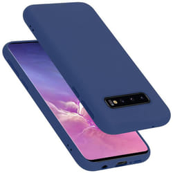 Cadorabo Case for Samsung Galaxy S10 4G Cover Protection TPU Silicone Gel - LIQUID BLAU, Samsung Galaxy S10