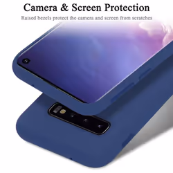 Cadorabo Case for Samsung Galaxy S10 4G Cover Protection TPU Silicone Gel - LIQUID BLAU, Samsung Galaxy S10