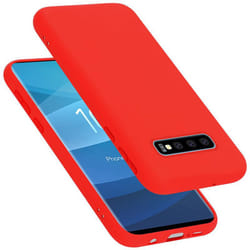 Cadorabo Case for Samsung Galaxy S10 PLUS Cover Protection TPU Silicone Gel - LIQUID ROT, Samsung Galaxy S10 PLUS