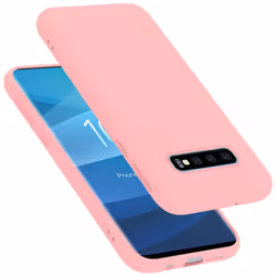 Cadorabo Case for Samsung Galaxy S10 PLUS Cover Protection TPU Silicone Gel - LIQUID PINK, Samsung Galaxy S10 PLUS