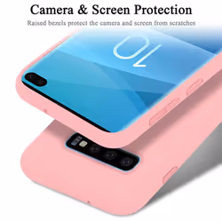 Cadorabo Case for Samsung Galaxy S10 PLUS Cover Protection TPU Silicone Gel - LIQUID PINK, Samsung Galaxy S10 PLUS