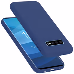 Cadorabo Case for Samsung Galaxy S10 PLUS Cover Protection TPU Silicone Gel - LIQUID BLAU, Samsung Galaxy S10 PLUS