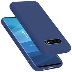 Cadorabo Case for Samsung Galaxy S10 PLUS Cover Protection TPU Silicone Gel - LIQUID BLAU, Samsung Galaxy S10 PLUS
