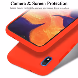 Cadorabo Case for Samsung Galaxy A10 / M10 Cover Protection TPU Silicone Gel - LIQUID ROT, Samsung Galaxy A10