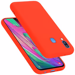 Cadorabo Case for Samsung Galaxy A40 Cover Protection TPU Silicone Gel - LIQUID RED