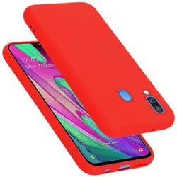 Cadorabo Case for Samsung Galaxy A40 Cover Protection TPU Silicone Gel - LIQUID RED