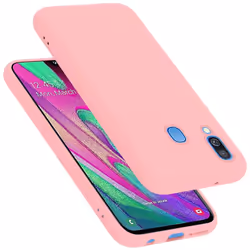 Cadorabo Case for Samsung Galaxy A40 Cover Protection TPU Silicone Gel - LIQUID PINK