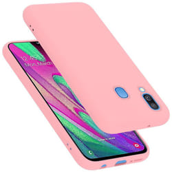 Cadorabo Case for Samsung Galaxy A40 Cover Protection TPU Silicone Gel - LIQUID PINK