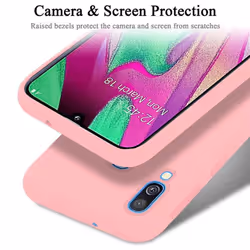 Cadorabo Case for Samsung Galaxy A40 Cover Protection TPU Silicone Gel - LIQUID PINK