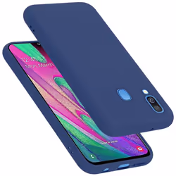 Cadorabo Case for Samsung Galaxy A40 Cover Protection TPU Silicone Gel - LIQUID BLUE