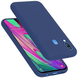 Cadorabo Case for Samsung Galaxy A40 Cover Protection TPU Silicone Gel - LIQUID BLUE