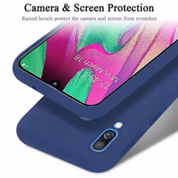 Cadorabo Case for Samsung Galaxy A40 Cover Protection TPU Silicone Gel - LIQUID BLUE