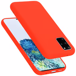Cadorabo Case for Samsung Galaxy S20 PLUS Cover Protection TPU Silicone Gel - LIQUID ROT, Samsung Galaxy S20 PLUS