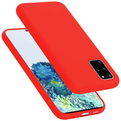 Cadorabo Case for Samsung Galaxy S20 PLUS Cover Protection TPU Silicone Gel - LIQUID ROT, Samsung Galaxy S20 PLUS