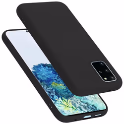 Cadorabo Case for Samsung Galaxy S20 PLUS Cover Protection TPU Silicone Gel - LIQUID SCHWARZ, Samsung Galaxy S20 PLUS